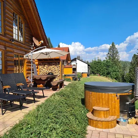 Ferienhaus Luxus-ferienhaus Blockhaus Nr 2 Toplage Am Mit Sauna, Outdoor-hottub, Kamin Auf 1300m üm